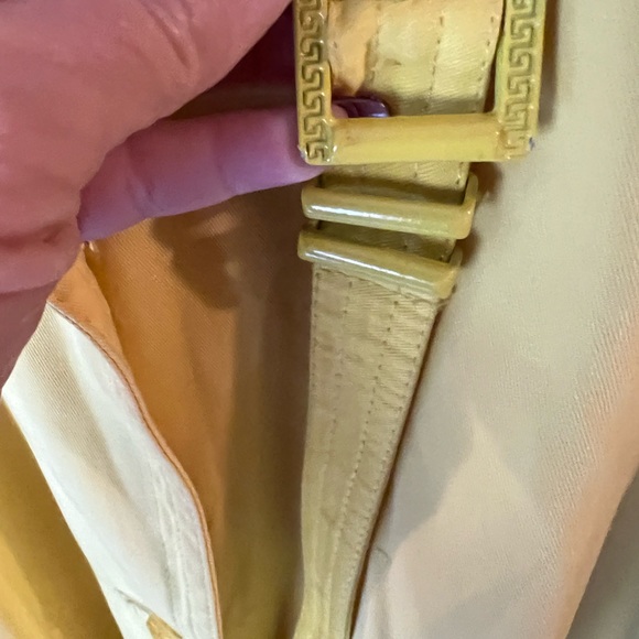 Gianni Versace Yellow Jacket with belt Vintage 90’s - Picture 5 of 5